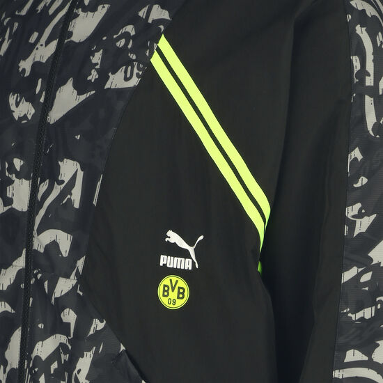 Borussia Dortmund BVB TFS Woven Trainingsjacke Herren, schwarz / grau, zoom bei OUTFITTER Online