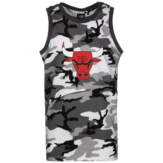 NBA Chicago Bulls Camo Tanktop Herren, grau / rot, zoom bei OUTFITTER Online