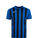 Striped Segment III Fußballtrikot Kinder, blau / schwarz, zoom bei OUTFITTER Online