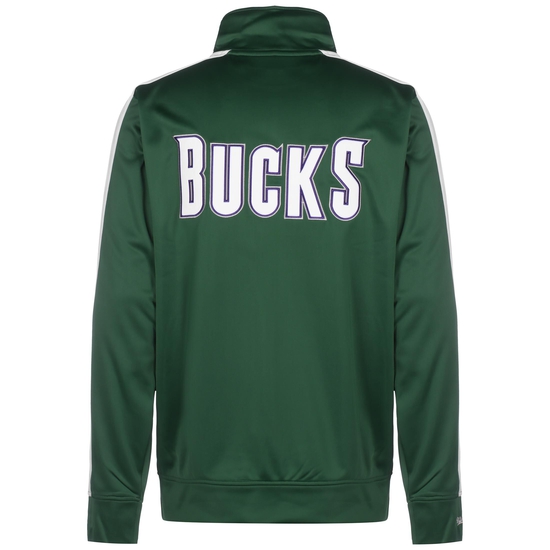NBA Milwaukee Bucks Track Jacke Herren, grün / weiß, zoom bei OUTFITTER Online