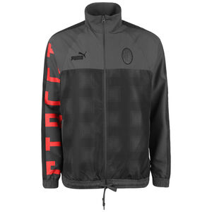 AC Mailand Street Soccer Track Trainingsjacke Herren, schwarz / rot, zoom bei OUTFITTER Online