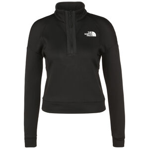 1/4 Zip Fleece Sweatshirt Damen, schwarz / weiß, zoom bei OUTFITTER Online