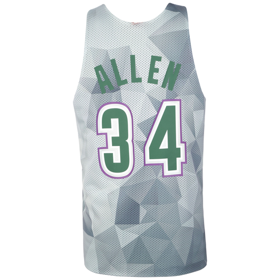 NBA Milwaukee Bucks Ray Allen Reversible Mesh Tanktop, grün / violett, zoom bei OUTFITTER Online