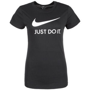 Just Do It Slim T-Shirt Damen, schwarz / weiß, zoom bei OUTFITTER Online