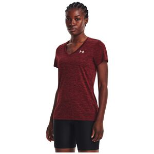 Tech Twist Trainingsshirt Damen, rot / schwarz, zoom bei OUTFITTER Online