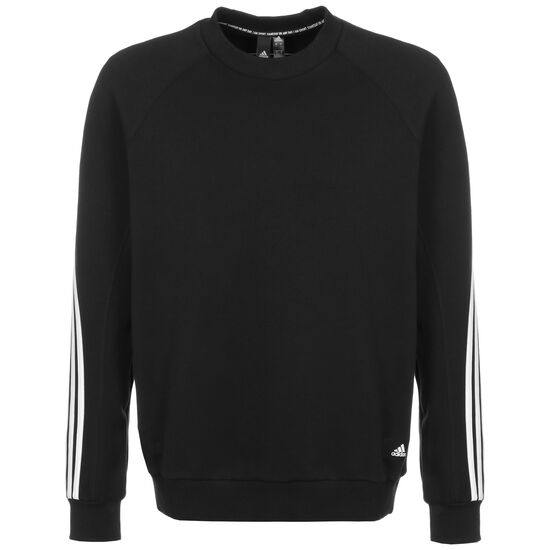 3-Streifen Sweatshirt Herren, schwarz / weiß, zoom bei OUTFITTER Online