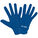 Funktion Feldspielerhandschuh, blau, zoom bei OUTFITTER Online