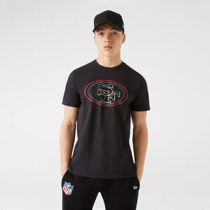 NFL San Francisco 49ers Outline Logo T-Shirt Herren, anthrazit / rot, zoom bei OUTFITTER Online