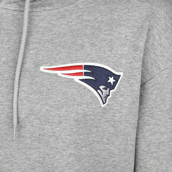NFL New England Patriots Detail Logo Kapuzenpullover Herren, grau, zoom bei OUTFITTER Online