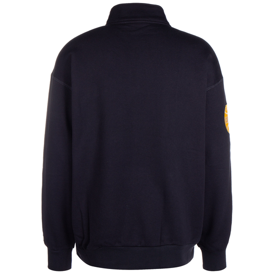 Lifestyle Zip Sweatshirt, dunkelblau / weinrot, zoom bei OUTFITTER Online