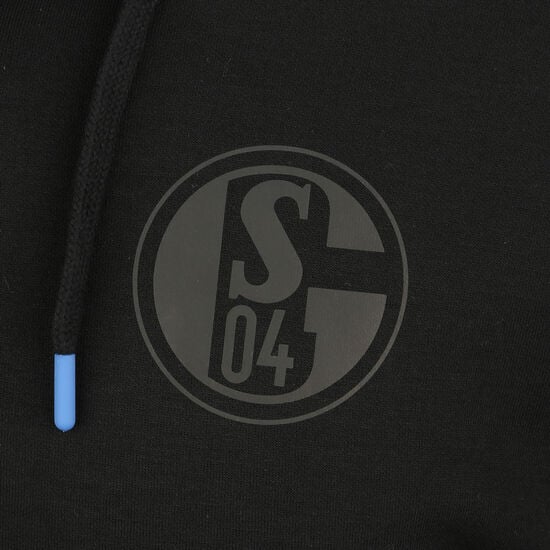 FC Schalke 04 Icon II Contrast Kapuzenpullover Herren, schwarz / blau, zoom bei OUTFITTER Online