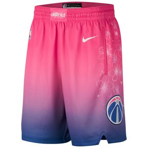 NBA Washington Wizards Swingman City Edition Basketballshort Herren, pink / lila, zoom bei OUTFITTER Online