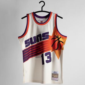 NBA Phoenix Suns Steve Nash Off White Team Color Swingman Trikot Herren, weiß / violett, zoom bei OUTFITTER Online