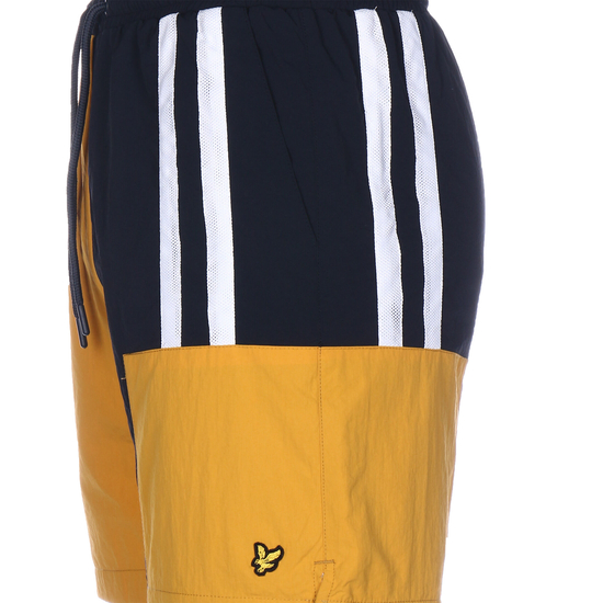 Mesh Insert Colour Block Shorts Herren, gelb / schwarz, zoom bei OUTFITTER Online