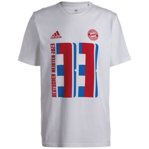 FC Bayern München Deutscher Meister T-Shirt Herren, weiß, zoom bei OUTFITTER Online