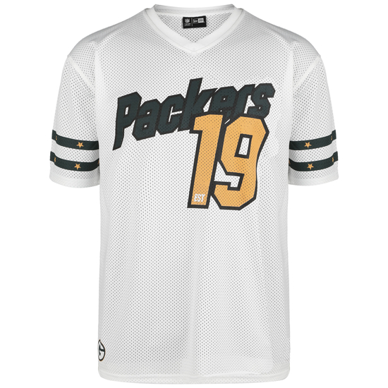 NFL Green Bay Packers Stripe Sleeve Oversized T-Shirt Herren, weiß / gelb, zoom bei OUTFITTER Online