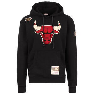 NBA Chicago Bulls Worn Logo Kapuzenpullover Herren, schwarz / rot, zoom bei OUTFITTER Online