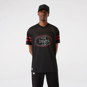NFL San Francisco 49ers Outline Logo Oversized T-Shirt Herren, schwarz / rot, zoom bei OUTFITTER Online