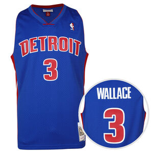 NBA Detroit Pistons Ben Wallace Trikot Herren, blau / rot, zoom bei OUTFITTER Online