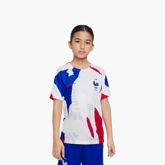 Frankreich Academy Pro Trainingshirt Kinder, weiß / blau, zoom bei OUTFITTER Online