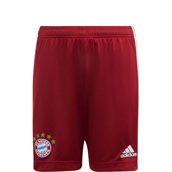 FC Bayern München Shorts Home 2021/2022 Kinder, rot, zoom bei OUTFITTER Online