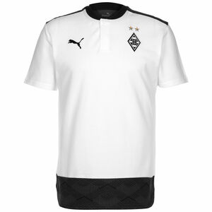 Borussia Mönchengladbach Casuals Poloshirt Herren, weiß / schwarz, zoom bei OUTFITTER Online