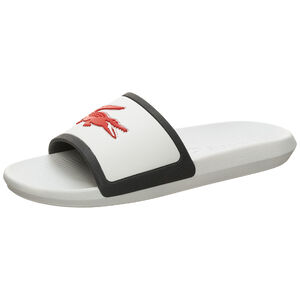 Croco Slide Badesandale, weiß / rot, zoom bei OUTFITTER Online