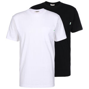 Organic Cotton Basic Pocket T-Shirt Herren, weiß / schwarz, zoom bei OUTFITTER Online
