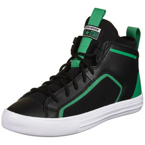 Chuck Taylor All Star Ultra Mid Sneaker, schwarz / grün, zoom bei OUTFITTER Online