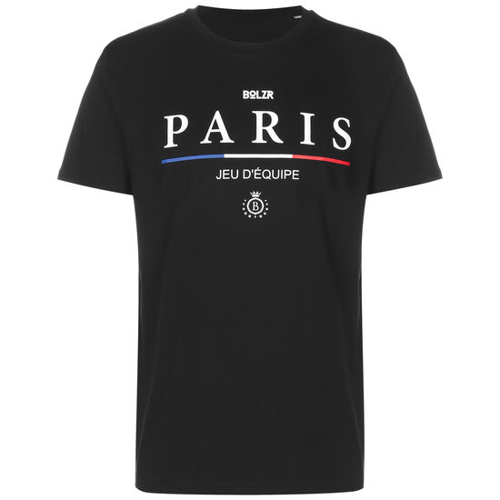 Paris T-Shirt Herren, schwarz / weiß, zoom bei OUTFITTER Online