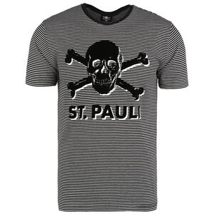 Stripe Terry T-Shirt Herren, schwarz / weiß, zoom bei OUTFITTER Online
