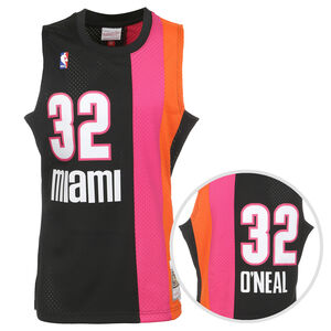 NBA Miami Heat Shaquille O'Neal Trikot Herren, schwarz / bunt, zoom bei OUTFITTER Online