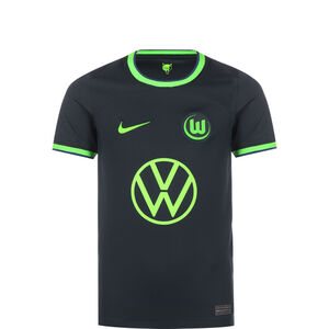 VfL Wolfsburg Trikot Away Stadium 2022/2023 Kinder, grün / dunkelgrün, zoom bei OUTFITTER Online
