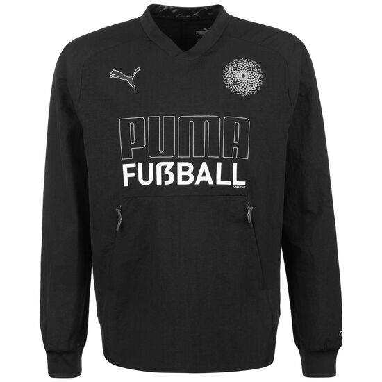 Fußball King Drill Sweatshirt Herren, schwarz / weiß, zoom bei OUTFITTER Online