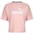 Essentials Cropped Logo T-Shirt Damen, rosa / weiß, zoom bei OUTFITTER Online