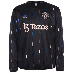 Manchester United Pre-Match Warm Sweatshirt Herren, schwarz / blau, zoom bei OUTFITTER Online