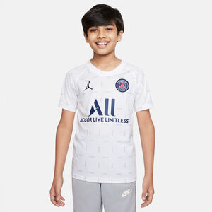 Paris St.-Germain Pre-Match Trainingsshirt Kinder, weiß / grau, zoom bei OUTFITTER Online