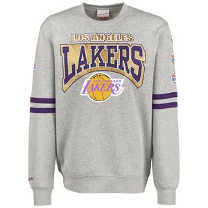 NBA Los Angeles Lakers All Over Print Fleece Crew Sweatshirt Herren, grau / lila, zoom bei OUTFITTER Online