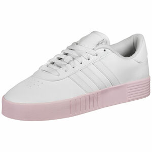 Court Bold Sneaker Damen, weiß / rosa, zoom bei OUTFITTER Online