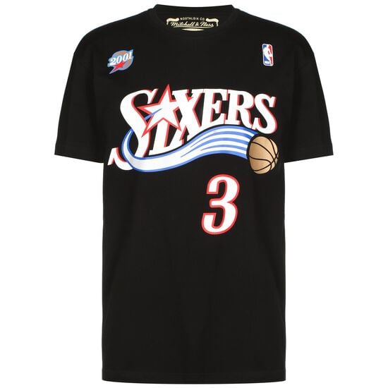 NBA Philadelphia 76ers Allen Iverson T-Shirt Herren, schwarz / bunt, zoom bei OUTFITTER Online