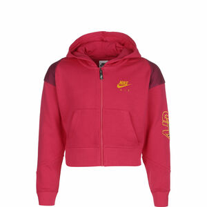 Air French Terry Kapuzenjacke Kinder, pink / gelb, zoom bei OUTFITTER Online