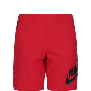 Woven Hybrid Shorts Kinder, rot / weiß, zoom bei OUTFITTER Online