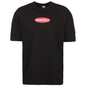 NBA Wordmark Logo Chicago Bulls T-Shirt Herren, schwarz / rot, zoom bei OUTFITTER Online