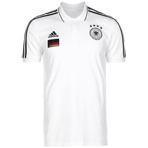 DFB 3-Streifen Poloshirt EM 2021 Herren, weiß / schwarz, zoom bei OUTFITTER Online