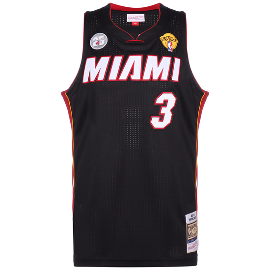 NBA Miami Heat Dwayne Wade Trikot Herren, schwarz, zoom bei OUTFITTER Online